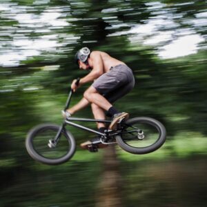 photo, sport, bike, jump, saut, vélo, flou, blur